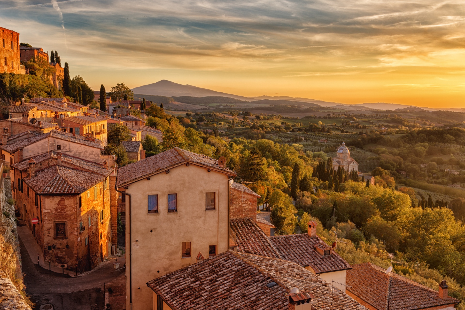 Overlook of the Bella Aura property in Tuscany