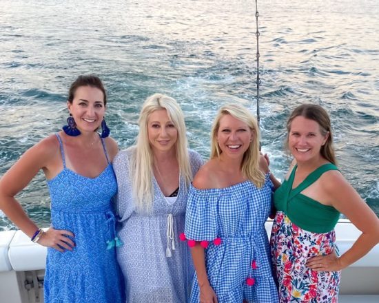 Casa de Sofia guests on a boat trip