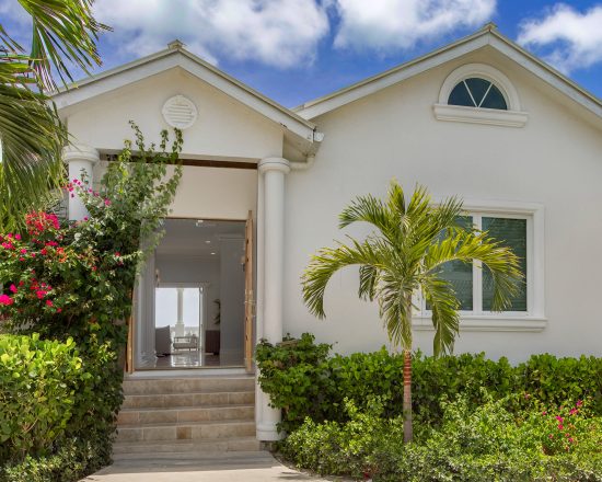 Blue Island Villa front doors
