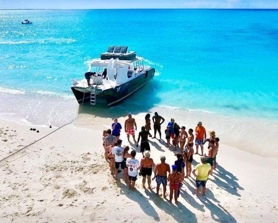Blue Island Villa guests learning the basics before their snorkeling trip